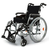 Mobility & Accessibility: EQUIPMED 24 Inch Portable Folding Wheelchair 24" Mobility Wheel Chair Alloy, Senior Elderly Aid