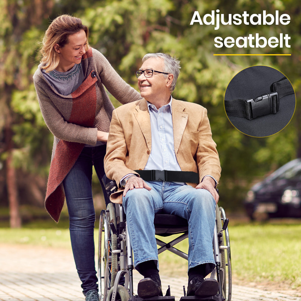 Mobility & Accessibility: EQUIPMED 24 Inch Portable Folding Wheelchair 24" Mobility Wheel Chair Alloy, Senior Elderly Aid