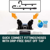 Aquarium Filters & Pumps: PROTEGE Aquarium External Canister Fish Tank Pump Pond Pressure Filter Garden 1250 L/H