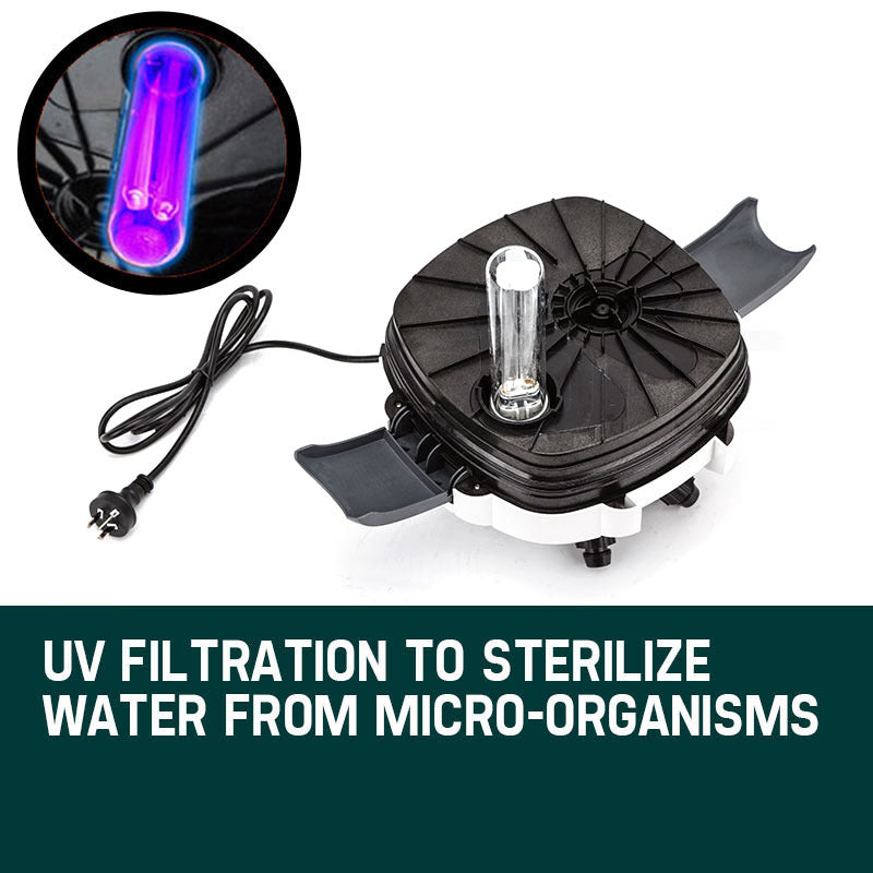 Aquarium Filters & Pumps: PROTEGE Aquarium External Canister Filter Aqua Fish Tank Multi Stage Pond Pump UV Light