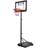 Basketball & Basketball Accessories: DR. DUNK Portable Kids Basketball Hoop Stand System, 1.15m to 1.60m Height Adjustable