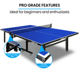 Table Tennis: Proflex Table Tennis Table, with 4 Player Ping Pong Paddle and Pingpong Ball Pack
