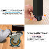 Table Tennis: Proflex Table Tennis Table, with 4 Player Ping Pong Paddle and Pingpong Ball Pack