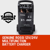 Power Banks & Chargers: ROSSI 280 Amp Car Battery Charger, 12v/24v Jump Starter, for ATV Boat Truck Tractor, 15A Plug