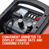 Power Banks & Chargers: ROSSI 280 Amp Car Battery Charger, 12v/24v Jump Starter, for ATV Boat Truck Tractor, 15A Plug