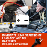 Power Banks & Chargers: ROSSI 750 Amp Car Battery Charger, 12v/24v Jump Starter, for ATV Boat Truck Tractor, 15A Plug