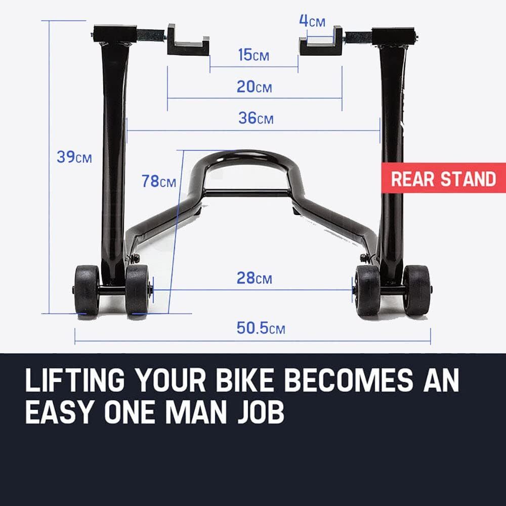 Automotive Lifts & Hoists: T-REX Motorcycle Stands Front & Rear Heavy-Duty Motorbike Lift Paddock Steel
