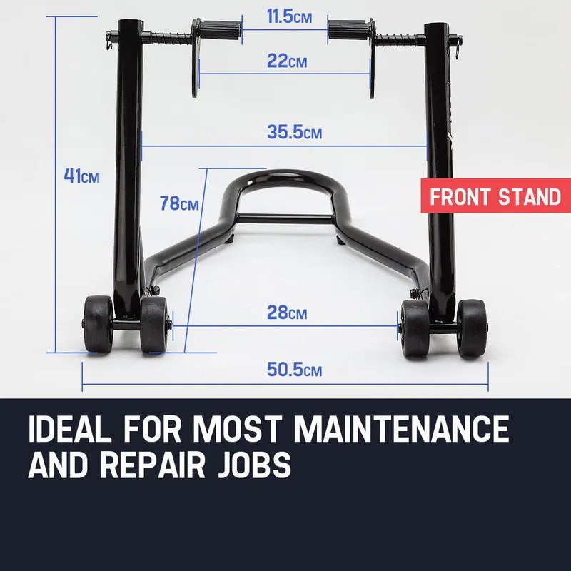Automotive Lifts & Hoists: T-REX Motorcycle Stands Front & Rear Heavy-Duty Motorbike Lift Paddock Steel