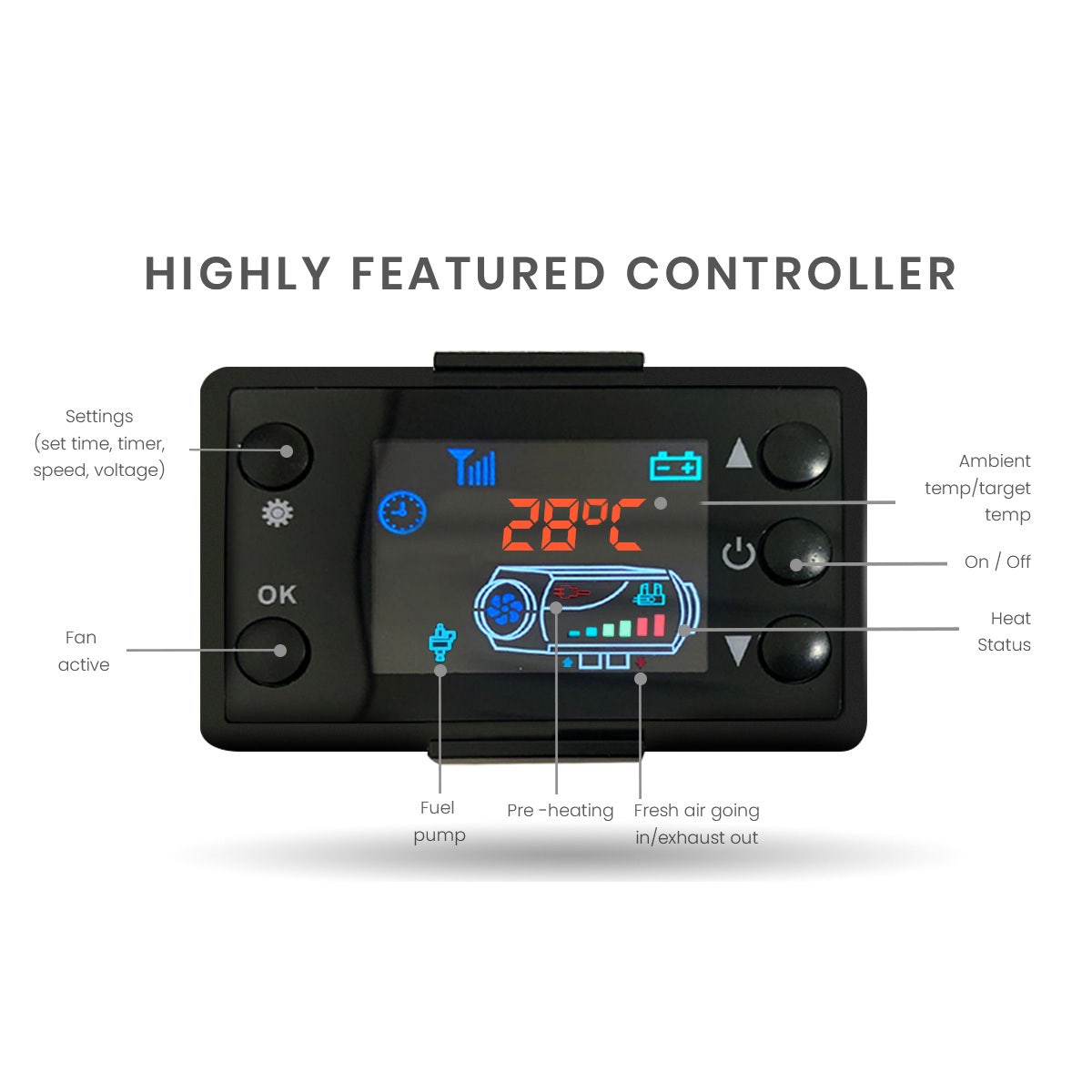 Caravan Accessories: Diesel Heater 12V Caravan Camper Trailer Van Air Motorhome 5kW Volt Parking RV