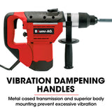 Jackhammers: Baumr-AG 1500W Pro-Grade Electric Rotary Jackhammer Hammer Drill, with 2 Bonus Chisels, 3 Drill Bits