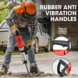 Jackhammers: Baumr-AG 2200W Pro-Grade Electric Demolition Jackhammer, with 3 Bonus Chisels, Steel Carry Case