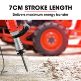 Jackhammers: Baumr-AG 2400W Pro-Grade Electric Demolition Jackhammer, with 3 Bonus Chisels, Carry Case