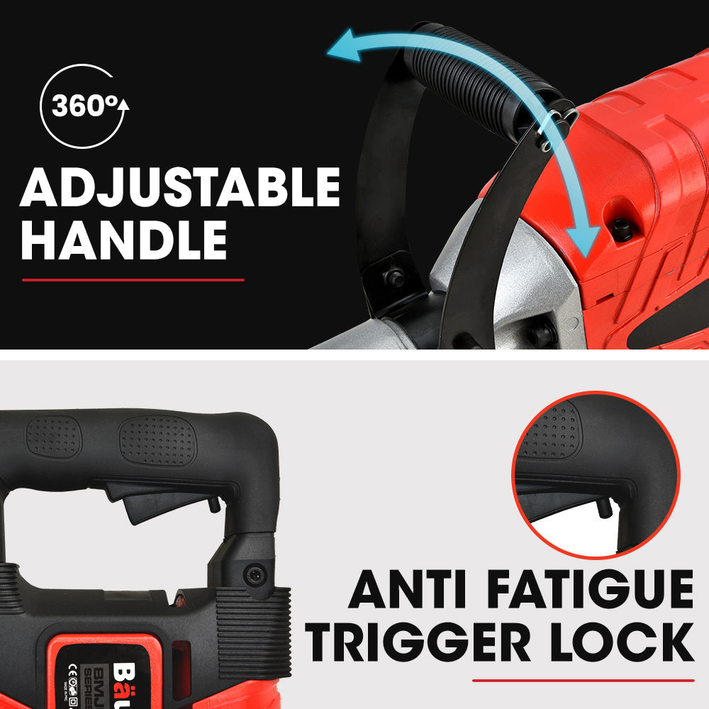 Jackhammers: Baumr-AG 2400W Pro-Grade Electric Demolition Jackhammer, with 3 Bonus Chisels, Carry Case