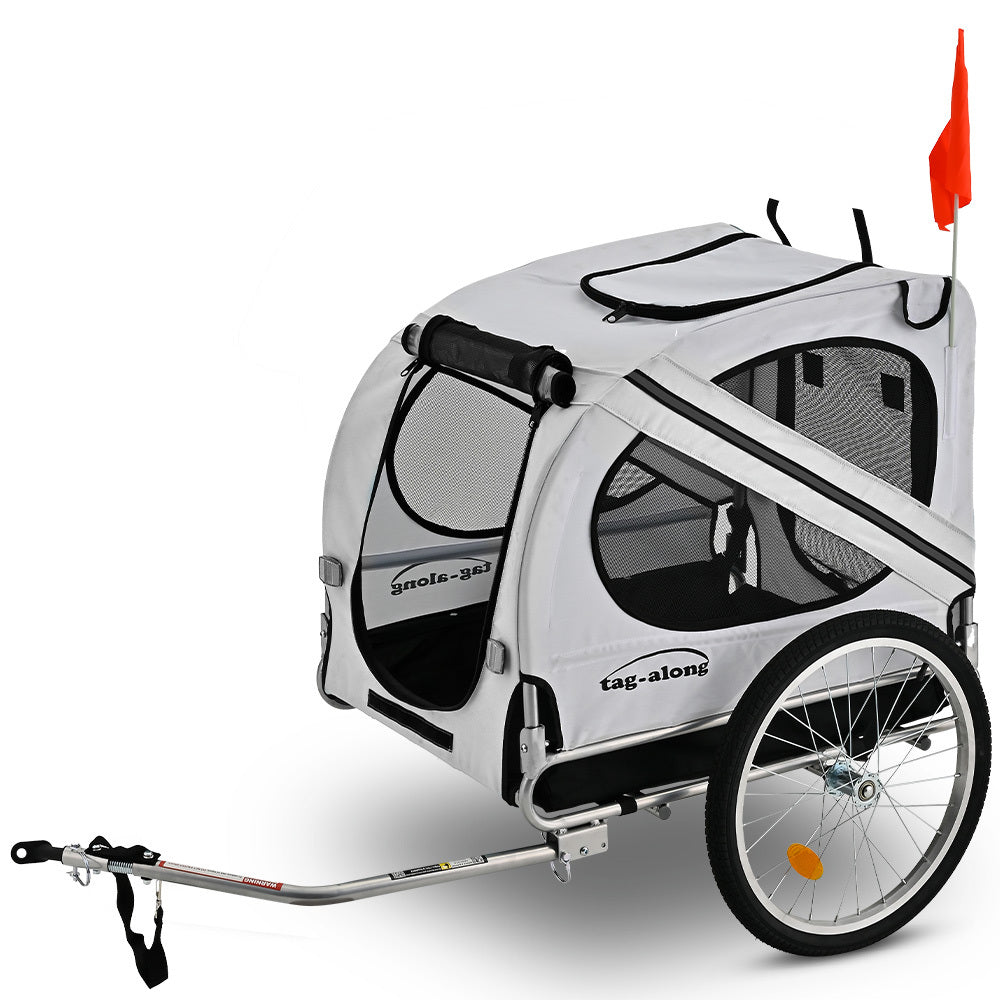 Bicycle Stands & Storage: TAG-ALONG Pet & Cargo Bike Trailer, Bicycle Pet & Cargo Trailer, Cargo Carrier, Grey