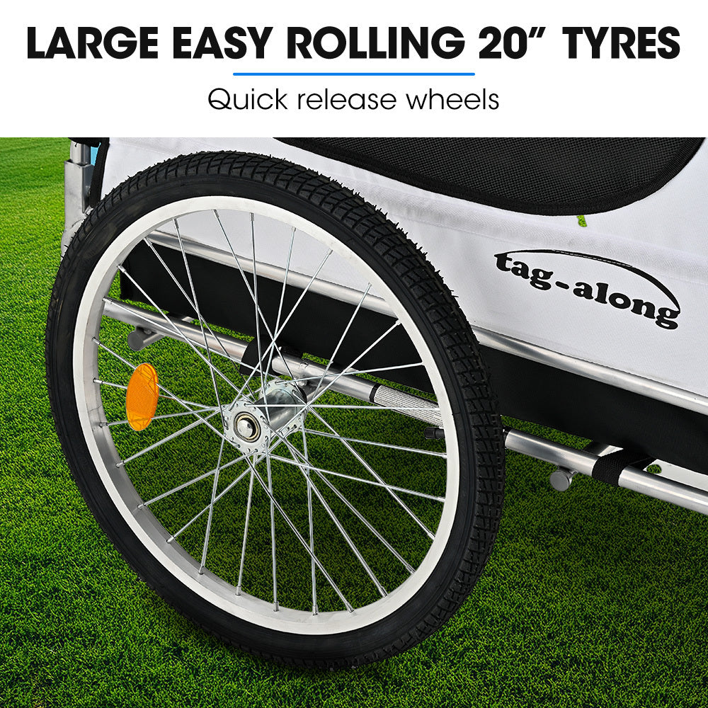Bicycle Stands & Storage: TAG-ALONG Pet & Cargo Bike Trailer, Bicycle Pet & Cargo Trailer, Cargo Carrier, Grey
