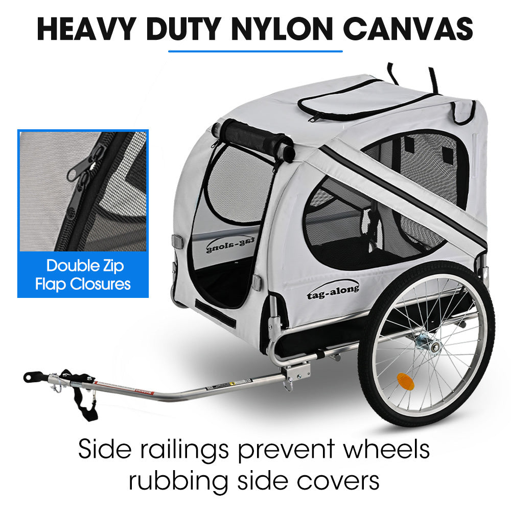 Bicycle Stands & Storage: TAG-ALONG Pet & Cargo Bike Trailer, Bicycle Pet & Cargo Trailer, Cargo Carrier, Grey