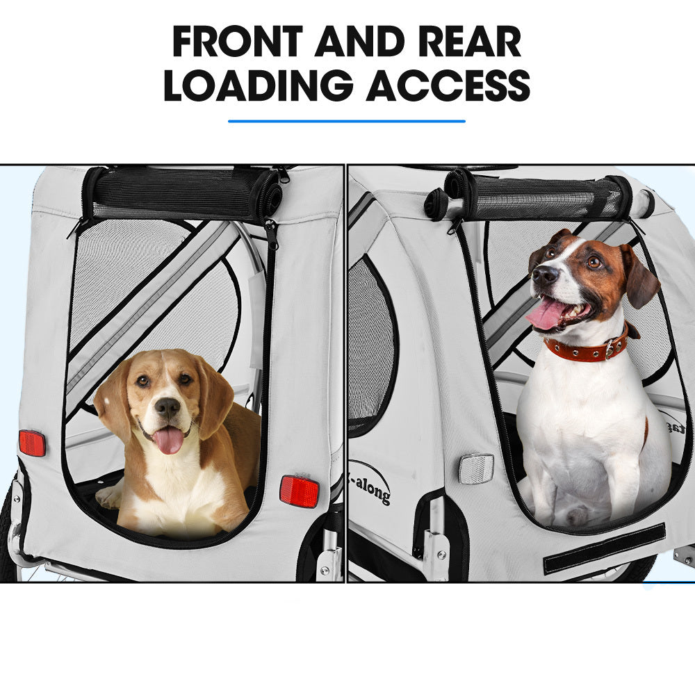 Bicycle Stands & Storage: TAG-ALONG Pet & Cargo Bike Trailer, Bicycle Pet & Cargo Trailer, Cargo Carrier, Grey