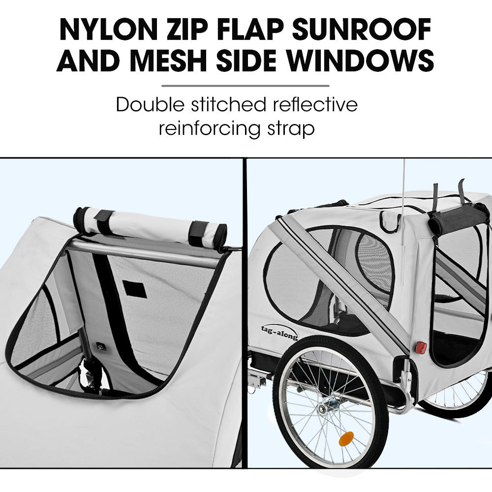 Bicycle Stands & Storage: TAG-ALONG Pet & Cargo Bike Trailer, Bicycle Pet & Cargo Trailer, Cargo Carrier, Grey
