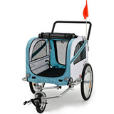 Bicycle Stands & Storage: TAG-ALONG Pet & Cargo Jogger Bike Trailer, Pull Behind Bicycle Trailer Carrier Stroller, Blue