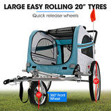 Bicycle Stands & Storage: TAG-ALONG Pet & Cargo Jogger Bike Trailer, Pull Behind Bicycle Trailer Carrier Stroller, Blue
