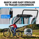 Bicycle Stands & Storage: TAG-ALONG Pet & Cargo Jogger Bike Trailer, Pull Behind Bicycle Trailer Carrier Stroller, Blue