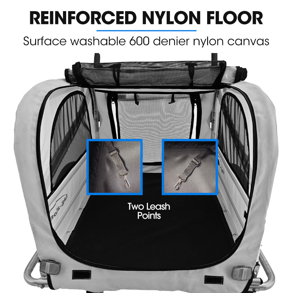 Bicycle Stands & Storage: TAG-ALONG Pet & Cargo Jogger Bike Trailer, Pull Behind Bicycle Trailer Carrier Stroller, Grey
