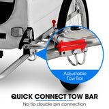 Bicycle Stands & Storage: TAG-ALONG Pet & Cargo Jogger Bike Trailer, Pull Behind Bicycle Trailer Carrier Stroller, Grey