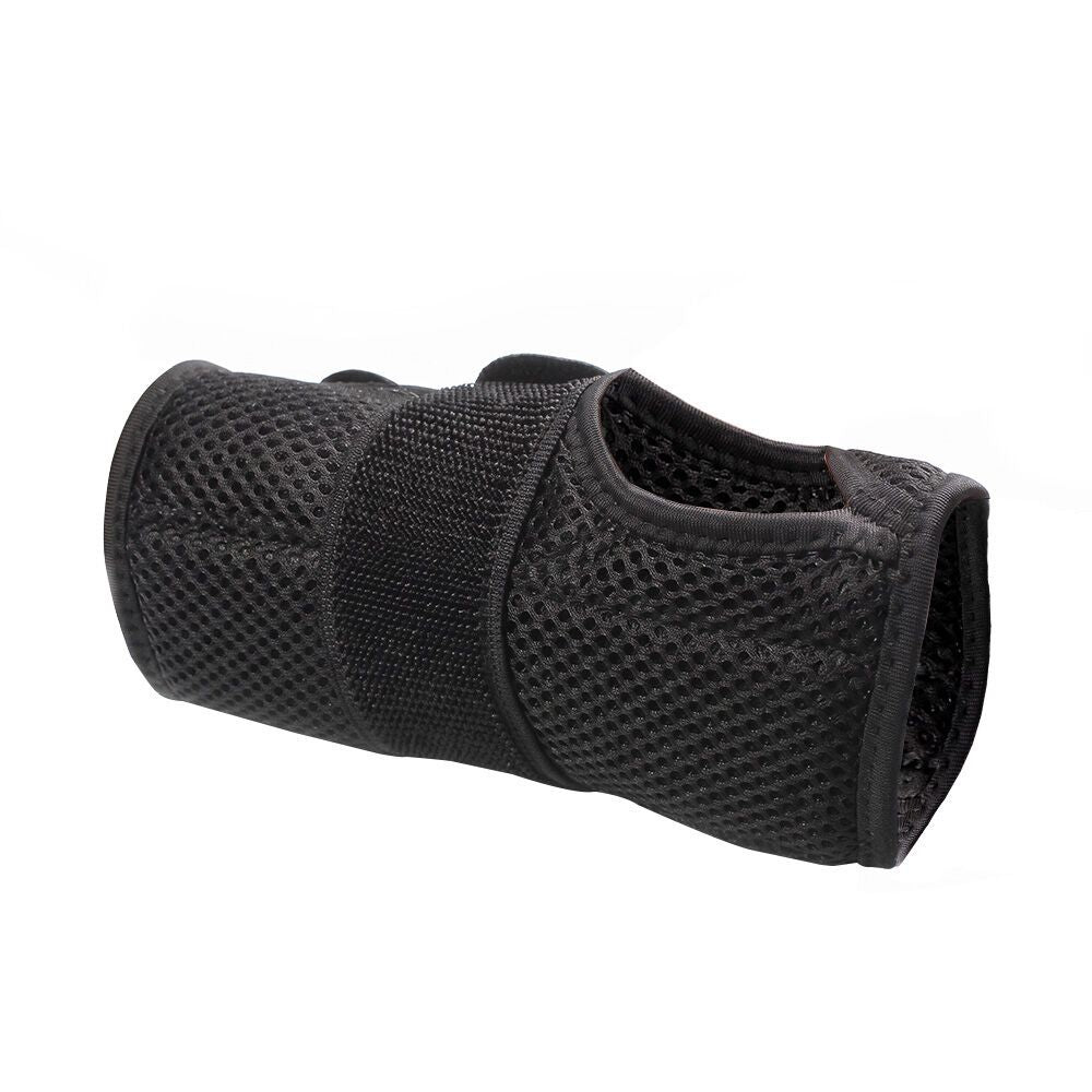 EQUIPMED Right Wrist and Hand Brace with Aluminium Splint & Flexible Support, Black