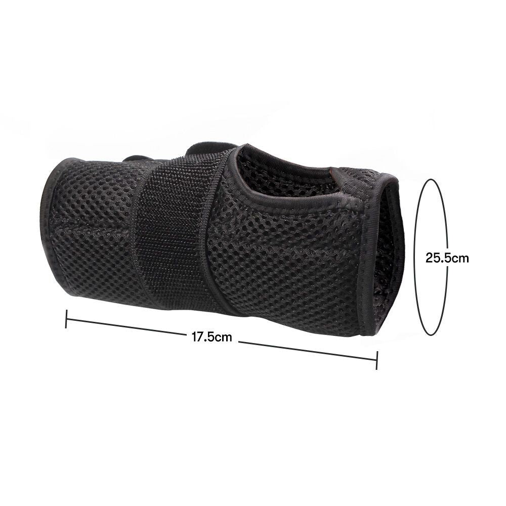EQUIPMED Right Wrist and Hand Brace with Aluminium Splint & Flexible Support, Black