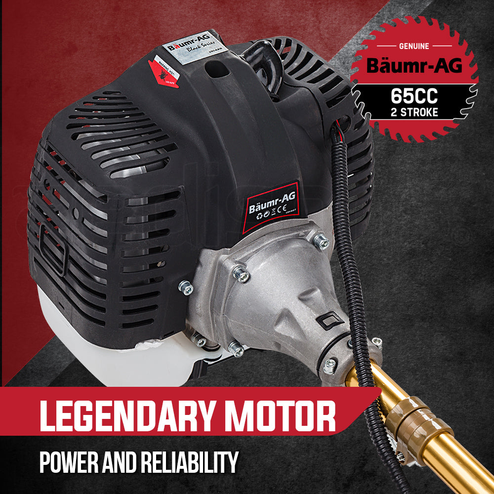 Outdoor Power Equipment: Baumr-AG 65CC Brushcutter Whipper Snipper Trimmer Brush Cutter Multi Pole Tool