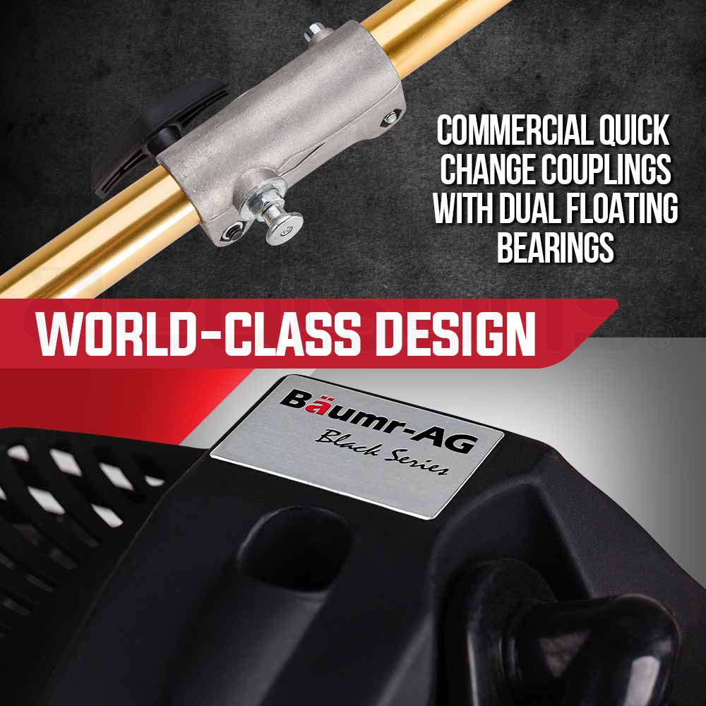 Outdoor Power Equipment: Baumr-AG 65CC Brushcutter Whipper Snipper Trimmer Brush Cutter Multi Pole Tool