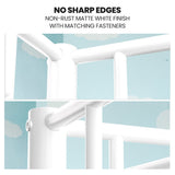 Beds & Bed Frames: KINGSTON SLUMBER 2in1 King Single Metal Bunk Bed Frame, with Modular Design, Matte White