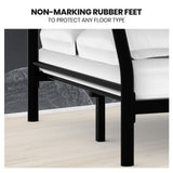 Beds & Bed Frames: Kingston Slumber Metal Single over Double Bunk Bed Frame, Dark Matte Grey