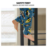 Beds & Bed Frames: Kingston Slumber Metal Single over Double Bunk Bed Frame, Dark Matte Grey