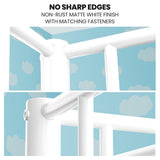 Beds & Bed Frames: KINGSTON SLUMBER Single over Double Metal Bunk Bed Frame, Matte White