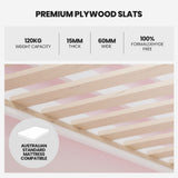 Beds & Bed Frames: KINGSTON SLUMBER Wooden Kids Single Loft Bed Frame with Pull Out Desk, Storage Drawers, Cabinet - White