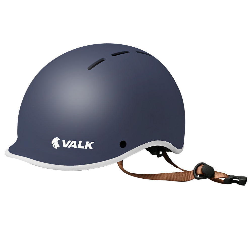 Bicycle Helmets: VALK Retro Bike Helmet, 56-61cm S, M, L Universal Dial Fit System, Shadow Navy
