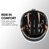Bicycle Helmets: VALK Retro Bike Helmet, 56-61cm S, M, L Universal Dial Fit System, Shadow Navy