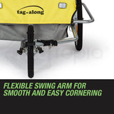 Bicycle Stands & Storage: Tag-along Kids Bike Trailer Bicycle Pram Stroller Children Jogger Yellow