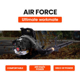 Leaf Blowers: MTM 65CC Petrol Backpack Leaf Blower - Commercial 2 Stroke Garden Yard Tool Back