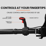 Leaf Blowers: MTM 65CC Petrol Backpack Leaf Blower - Commercial 2 Stroke Garden Yard Tool Back