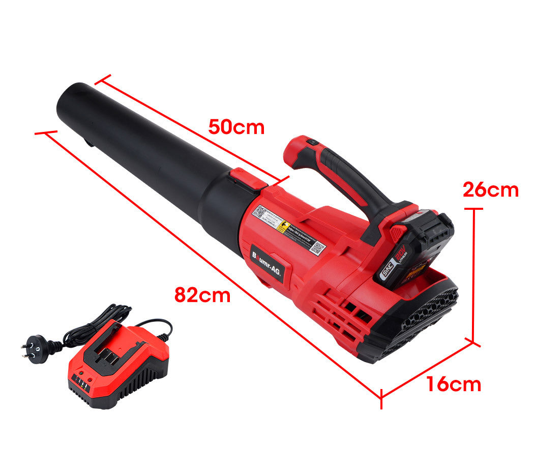 Leaf Blowers: Baumr-AG 20V Lithium Cordless Leaf Blower Electric Hand-held Garden Tool