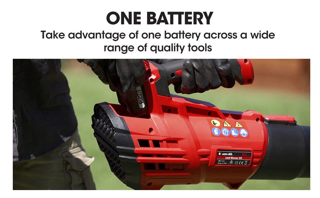 Leaf Blowers: Baumr-AG 20V Lithium Cordless Leaf Blower Electric Hand-held Garden Tool