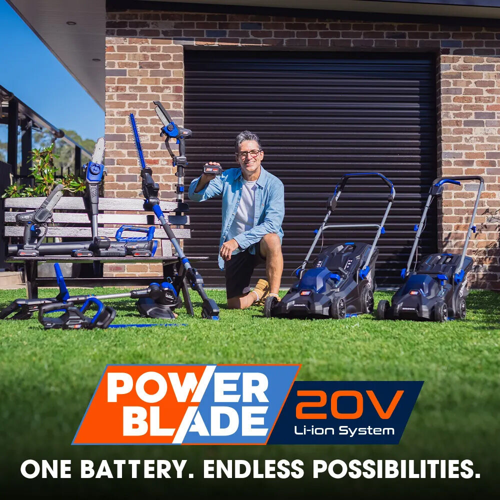 Leaf Blowers: POWERBLADE BW4 20V Cordless Electric Leaf Blower Kit, with Battery and Fast Charger