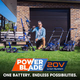 Leaf Blowers: POWERBLADE BW4 20V Cordless Electric Leaf Blower Kit, with Battery and Fast Charger