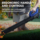 Leaf Blowers: POWERBLADE BW4 20V Cordless Electric Leaf Blower Kit, with Battery and Fast Charger