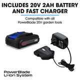 Leaf Blowers: POWERBLADE BW4 20V Cordless Electric Leaf Blower Kit, with Battery and Fast Charger