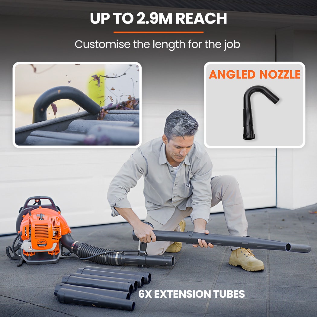 Leaf Blowers: MTM 30CC Backpack Petrol Leaf Blower Yard Garden Commercial Outdoor