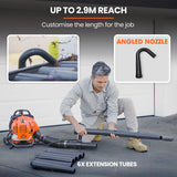 Leaf Blowers: MTM 30CC Backpack Petrol Leaf Blower Yard Garden Commercial Outdoor
