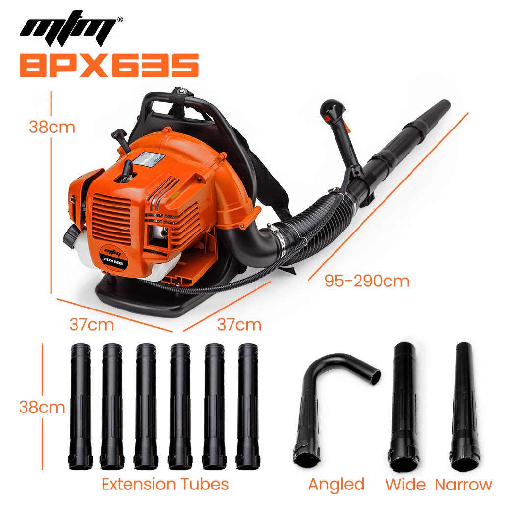Leaf Blowers: MTM 30CC Backpack Petrol Leaf Blower Yard Garden Commercial Outdoor